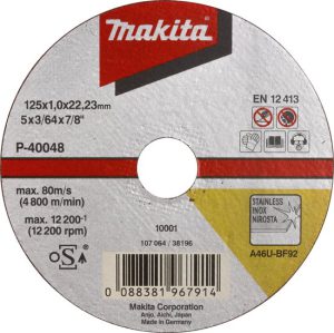 Makita B-12239 Doorslijpschijf - 125 x 22