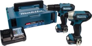 Makita CLX228AJ Combiset - HP333 klopboor-/schroefmachine + TD110D slagschroevendraaier 2.0Ah in M-Box