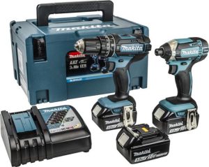 Makita Combiset DLX2131JX1 - 18 V -  3x 3.0Ah - Li-ion - In Mbox