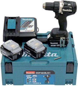 Makita DDF484BJX1 BLACK EDITION 18v Boor-/schroefmachine koolborstelloos 2x 5