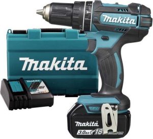 Makita DHP482RF 18V (Klop)/boor-schroefmachine 3.0Ah - geleverd met 1 accu