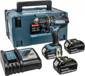 Makita DHP482RF3J 18V (Klop)boor-schroefmachine 3.0Ah + 3e accu in M-box