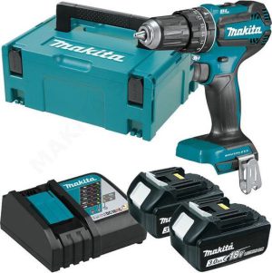 Makita DHP485RFJ 18V Li-Ion accu klopboor-/schroefmachine set (2x 3.0Ah accu) in Mbox - koolborstelloos