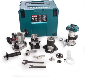 Makita DRT50ZJX3 18V Li-Ion accu bovenfrees / kantenfrees / trimmer body in Mbox